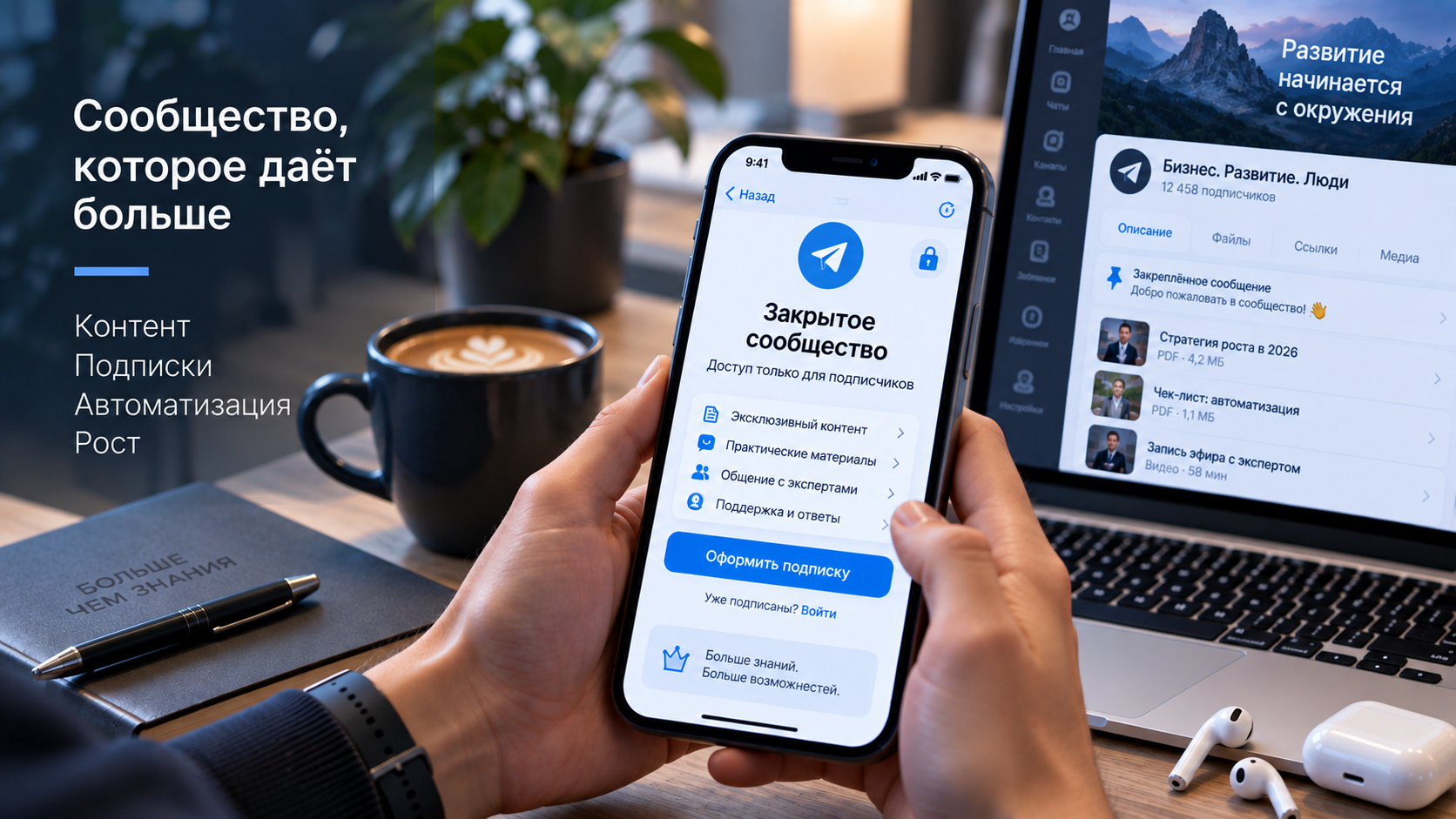 Закрытое Telegram-сообщество по подписке